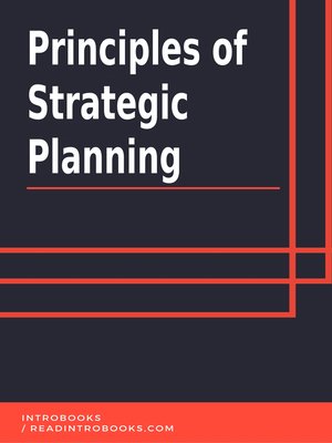 cover image of Principles of Strategic Planning